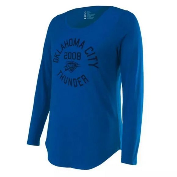 NBA Oklahoma City Thunder Women's Long Sleeve Scoop Neck T-Shirt S - Picture 4 of 4